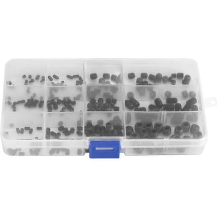 240 stuks Koolstofstaal Zeskant Schroefset Stelschroeven Bouten Met Plastic Koffer