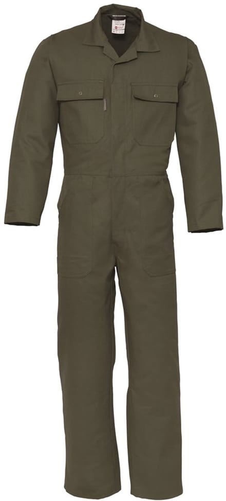 HAVEP Overall drukknoop Basic 2090 - Olijfgroen - 44