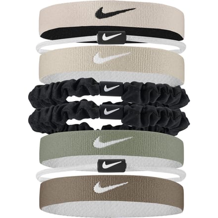 Nike Mixte Flexibele Classic Haartband (Verpakking van 8) (Roze/Wit)
