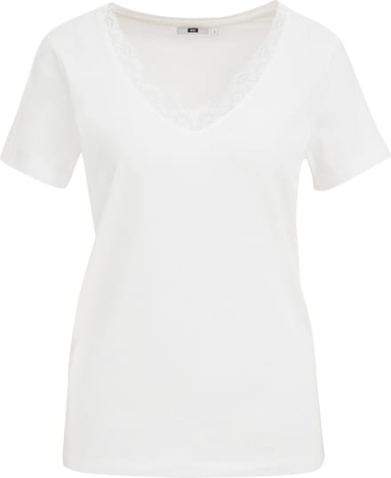 WE Fashion Dames T-shirt met kant