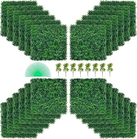 Kunstmatige Buxus Heggenpanelen - Decoratieve Privacywand voor Binnen en Buiten
