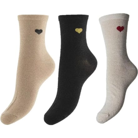 PIECES - PCNOLIA LUREX SOCKS 3-PACK KAC FC - Meisjes - Sokken