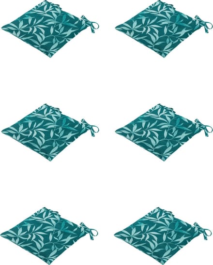 Madison - Zitkussen - Universeel - 6 stuks - 46 x 46 cm - Fergus Sea Blue - Tuin