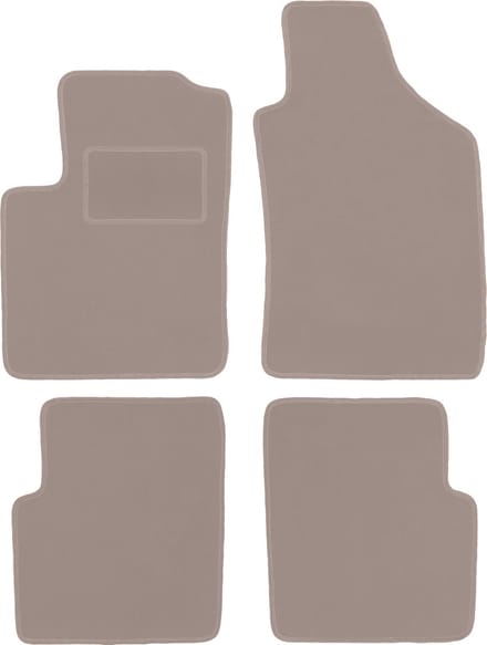 Beige velours matten voor: Lancia Ypsilon III hatchback (2011-)