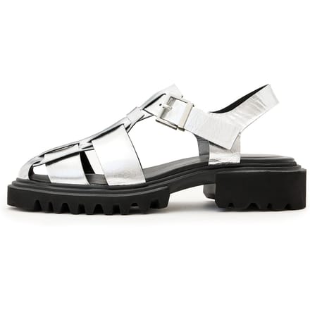 AllSaints Tess Sandal Silver Taglia: 41 | Infradito Outlet | Donna | Grigio