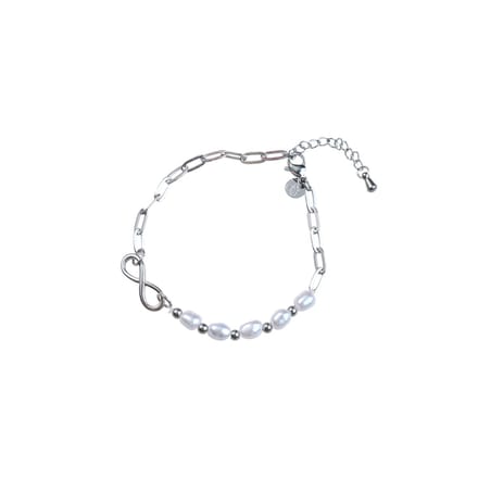Go Dutch Label Armband (Sieraad) Armband Infinity Pearls Zilver