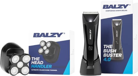 BALZY - Head & Balls bundel - Scheerapparaat hoofd - Bodytrimmer - Tondeuse