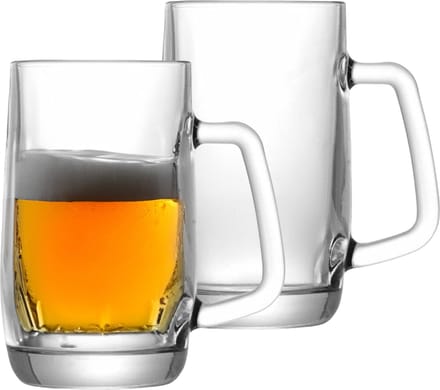 Uniglass Bierpullen Prince - 2x - 0,5 liter - glas - 1ST - bierglas - halve liter - bierpul