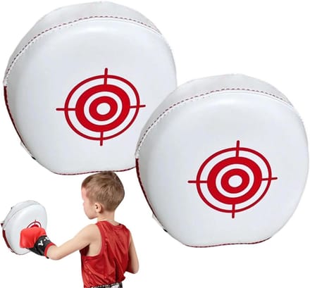 Boksen Stootkussens - Trappen Handdoel - Vechtsport Training - Dynamische Flexibiliteit - 6.3 x 6.69 inch - Rood