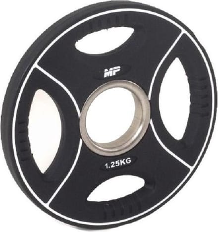 Muscle Power PU 4-Grip Halterschijf - 50 mm - 1,25 kg