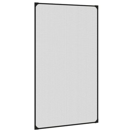 vidaXL - Insectenhor - voor - ramen - magnetisch - 80x140 - cm - antracietkleurig