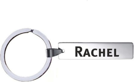 Sleutelhanger Met Naam - Rachel - RVS