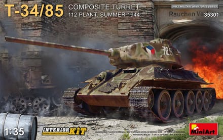 1:35 MiniArt 35301 T-34/85 Composite Turret 112 Plant Summer 1944 w/ Interior Plastic kit,