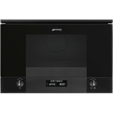 SMEG Inbouw Magnetron Magnetron, Linea, Inbouw, Magnetron met grill, Zwart