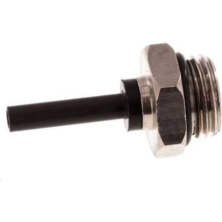 4mm x G1/4'' insteekfitting Messing/PA 66 buitendraad NBR [5 Stuks]