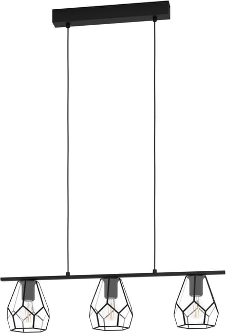 EGLO MARDYKE LANGE TAFEL 3XE27 L775 HELDER/ZWART