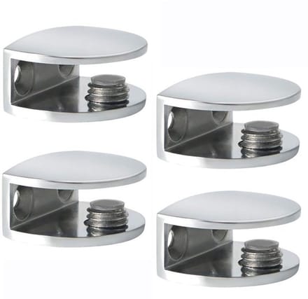 Virtubuy - Glass Holder - Glashouders - Verstelbare glazen klemmen - Zinklegering