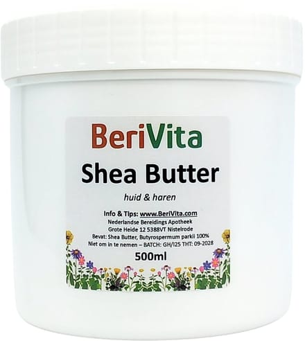 Shea Butter Puur 500ml Pot - Huid en Haar Butter - Ongeraffineerde en Onbewerkte Sheabutter - Shea Boter