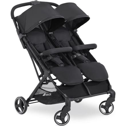 Hauck Swift x Duo - Tweeling- en duobuggy - Compact opvouwbaar - Black