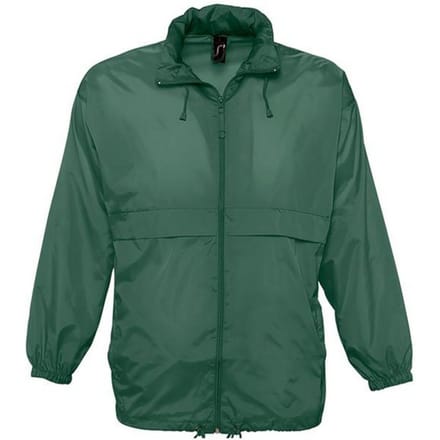 SOLS Unisex Surf Windbreaker Lichtgewicht Jasje (Bosgroen)