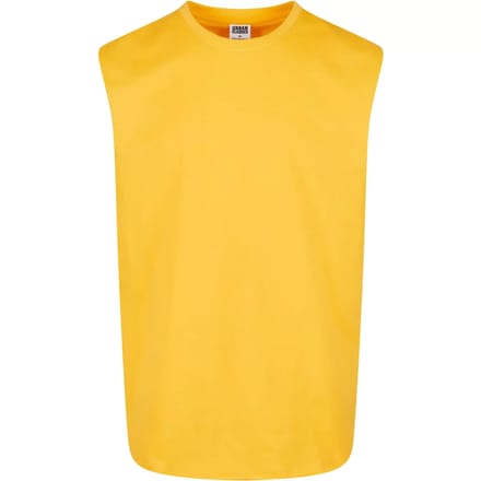 Urban Classics - Open Edge Mouwloos shirt - 4XL - Oranje