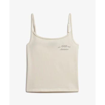 Superdry Athletic Essential Graphic Cami Mouwloos T-shirt Wit S Vrouw