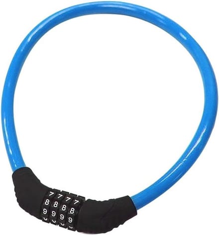Fietsslot - Combinatieslot - Fiets Beveiligen - 4-Cijferig Instelbaar - 2 Voet - Blauw