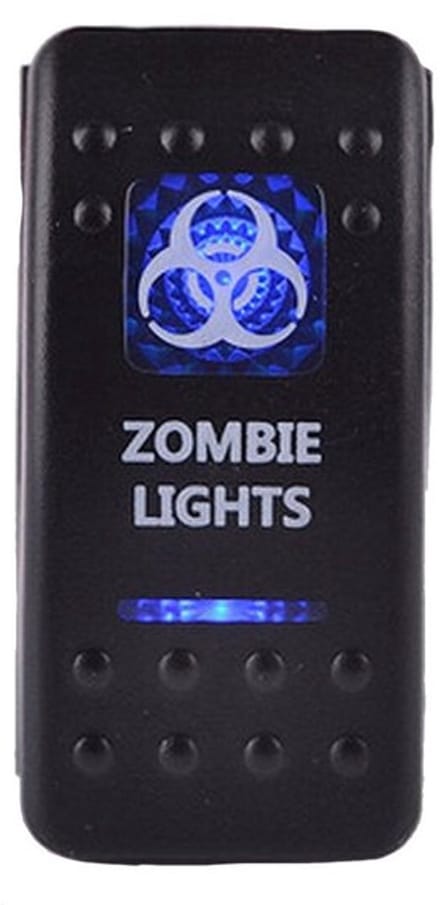 Allecto - 12V 20A Rocker Switch - Waterdichte Schakelaar met Blauw