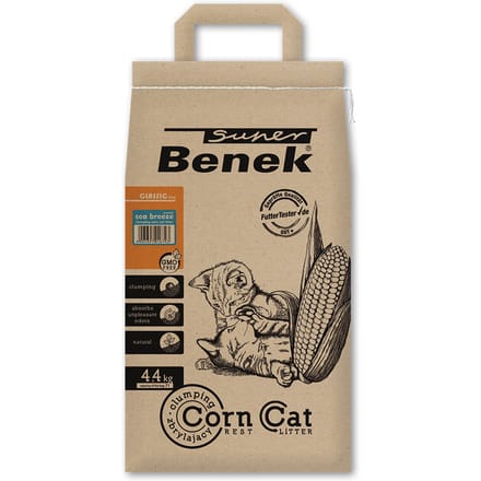 7 l (ca. 4,4 kg) Super Benek Corn Cat Zeebries - Kattenbakvulling