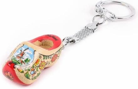 Sleutelhanger Klomp Enkel Holland Rode Zool 4 Cm - Souvenir