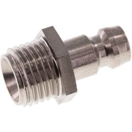 RVS DN 6 Tempereerkoppeling Insteeknippel G 1/4 inch Buitendraad