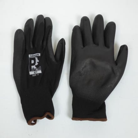 Paire de gant de travail taille 11 pour atelier polyuréthane PU noir homologué CE