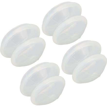 10 stuks Siliconen Cupping Gezicht Professionele Siliconen Zuignappen voor Cellulitis Vermindering white