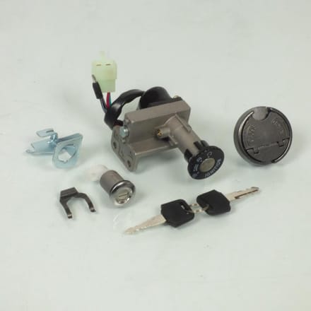 Kit serrure Teknix pour Scooter Kymco 50 People S 2006 à 2009 Neuf