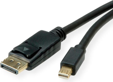 ROLINE Mini DisplayPort Kabel, mDP-DP, v1.3/v1.4, M/M, zwart, 1 m