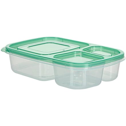 Magnetron Lunchbox 3 Compartimenten Eetgerei Voedselopbergcontainer Kinderen School Kantoor Draagbaar PP Grote Capaciteit Bento Box white