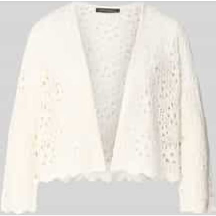 relaxed fit gebreid vest in ajourlook