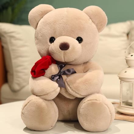 Rozen Beer Pluche Speelgoed Teddybeer Valentijnsdag Cadeau 35cm