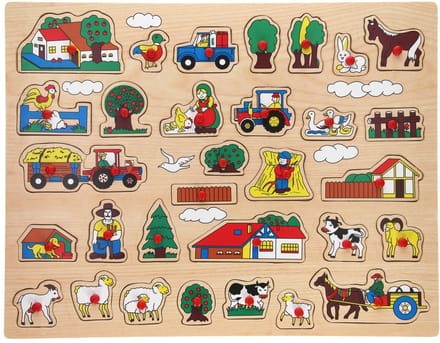 Johntoy knopjes puzzel boerderij