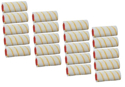 20x verfroller / vachtrollers - 10 cm - verfrollers voor het schilderen van wanden en plafonds