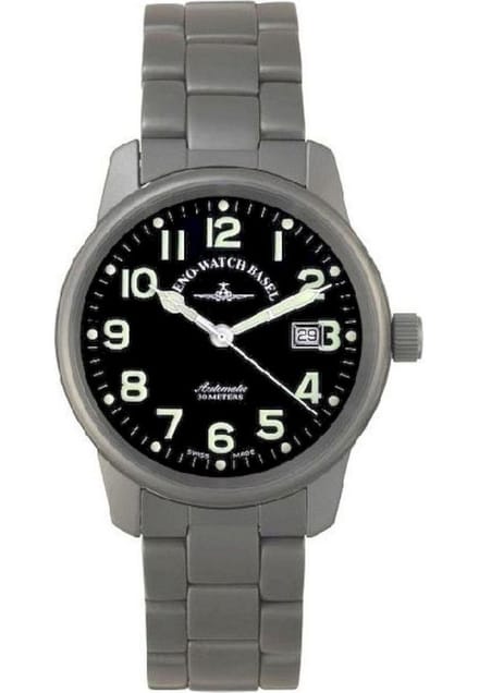 Zeno-horloge - Polshorloge - Heren - Klassiek Titanium - 7554-a1M