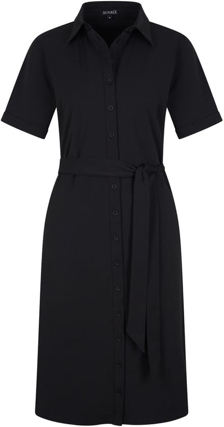 MI PIACE - Travel Jurk Uni Black 2079 - Maat : M