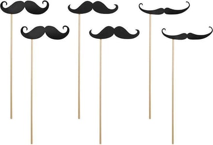 Foto props snor 6 stuks