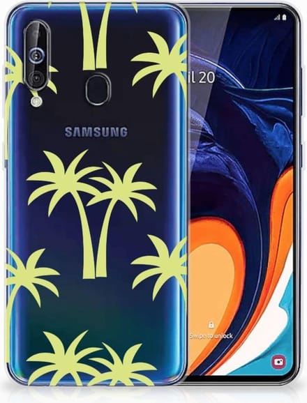 Back Cover voor Samsung Galaxy A60 TPU Case Palmtrees