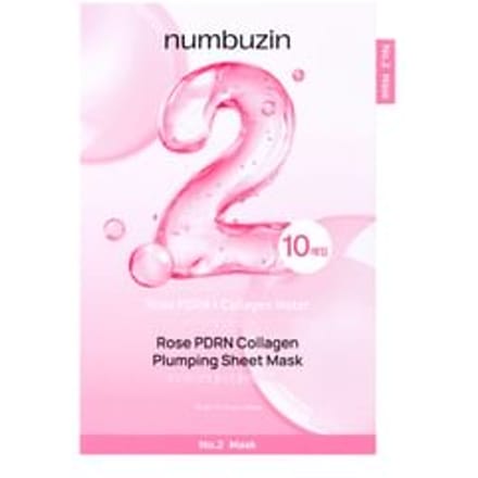 numbuzin No.2 Masque Repulpant Rose PDRN Collagène Hydratant Raffermissant 33ml 10pcs