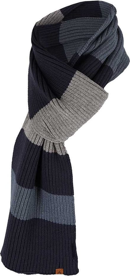 Sarlini - Sjaal heren - Sjaals - Winter - Gestreept - Gebreid - 180 x 20 cm - Navy