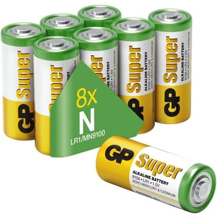 GP Super N batterij (lady) Alkaline 1.5 V 8 stuk(s)