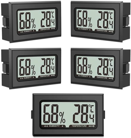 Mini Digitale Thermometer en Hygrometer Set voor Binnen en Buiten, 5 Stuks
