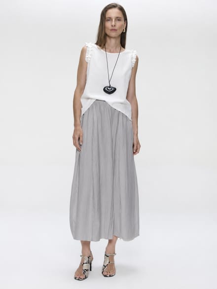 Mariko viscose skirt | Grey - Grey / M