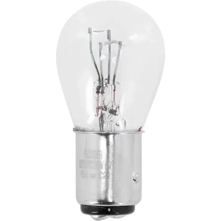 Doos van 10 lampjes wit Flosser 6V 21/5W fitting BAY15d voor motor bromfiets auto